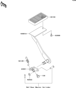  Педаль тормоза