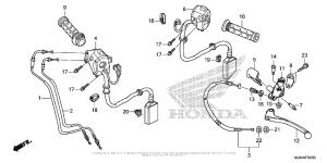 CB500X (ABS) Handle Lever + Switch + Cable