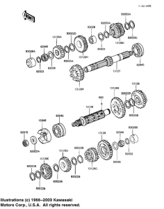 KZ1100 Трансмиссия