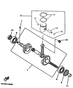 CW50 Коленчатый вал и Поршень