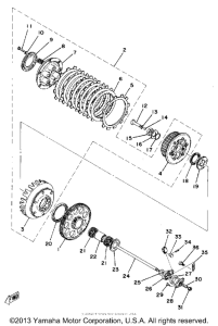 TZ250F Сцепление