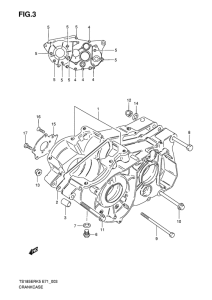 TS185 Картер двигателя