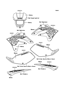 KLX250 Наклейки