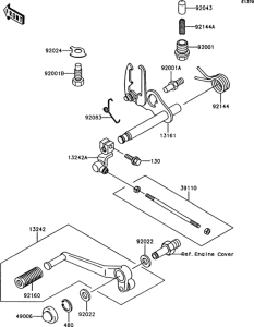 Z750 Механизм переключения передач
