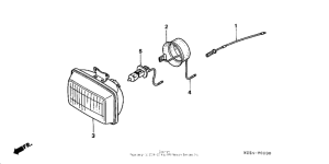 XR250R Headlight unit