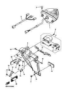 YZF-R1S Taillight unit ass`y