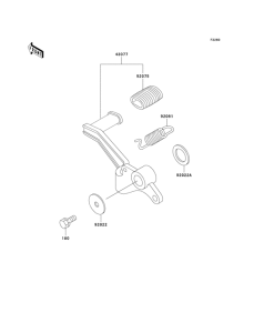 EX250 Педаль тормоза