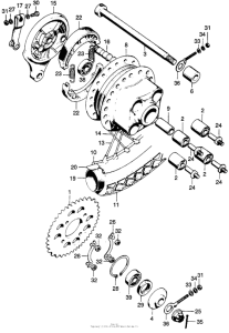 CL100 Переднее колесо