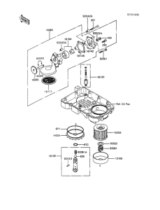 ZX600 Масляный насос и фильтр