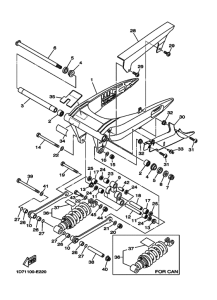 XV1900A Задний рычаг и подвеска