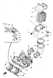 RD250 Впускная система