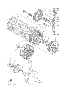 XT600E Сцепление