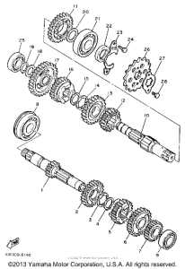 XT600UC (CA ED.) Трансмиссия