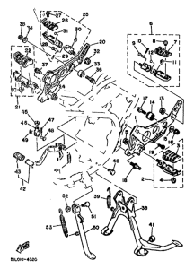 RD350F Stand. footrest