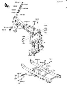 ZX900 Frame comp
