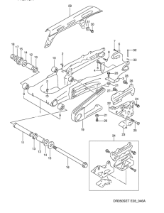 DR350 Маятник задний