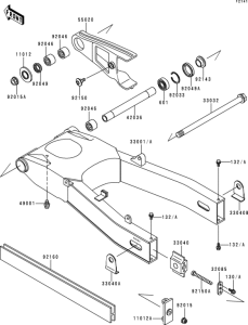 ZX600 Swingarm(zx600-e1 / e2)