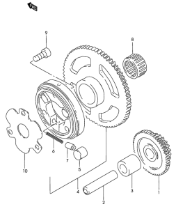 GZ125 Муфта стартера