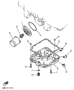 XJ600S Filtro de aceite