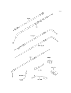 ZX600 Тросы управления