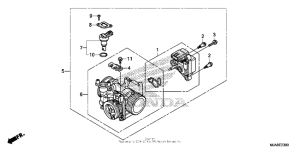 VT750C2B Корпус Дросселя