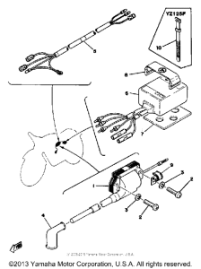YZ125F Электрика