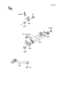 KX125 Механизм переключения передач