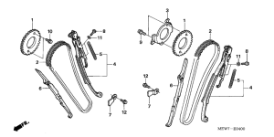 NT700V Цепь грм / натяжное устройство