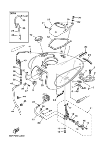 XVS250 Fuel tank assy