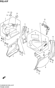 VL800 Обтекатель задний