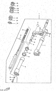 CW50RS Передняя вилка