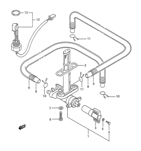 GSX-R1100 Топливный кран