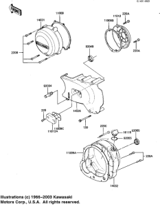 KZ1100 Крышки двигателя