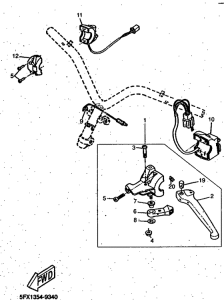 CW50RSP Handle switch. lever