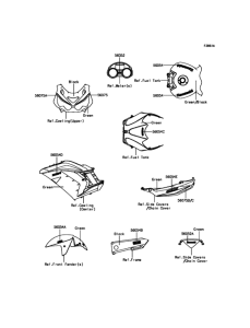 ZX1400 Наклейки
