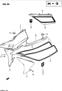 GV1400 Обтекатель задний