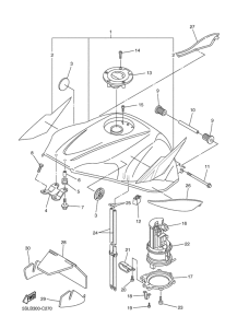 YZF-R6 Топливный бак