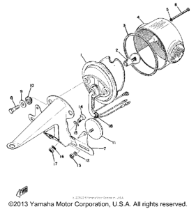 GT80B Задний фонарь