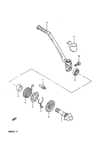 RM80 Ножной стартер