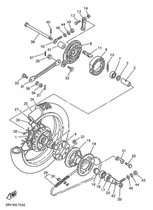 PW80 Переднее колесо