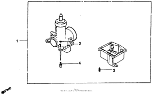 CR125R Carburetor + optional partskit