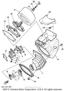 YZ125D1 Воздушный фильтр