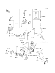 KLX125 Замок зажигания