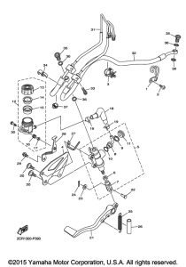 YZF-R1M Задний торм цилиндр