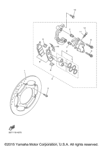 XVS950CT Передний суппорт