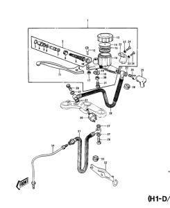 KH500 Передний тормозной цилиндр