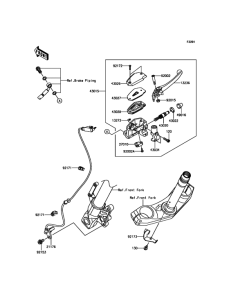 KLE650 Главный тормозной цилиндр