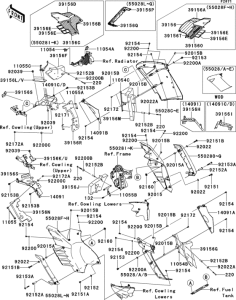 ZG1400 Cowling(1 / 3)(center)
