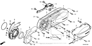 NSS300 Крышка картера левая