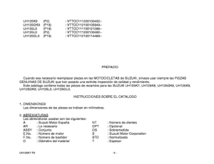 UH125 Catalog preface